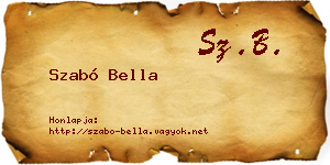 Szabó Bella névjegykártya